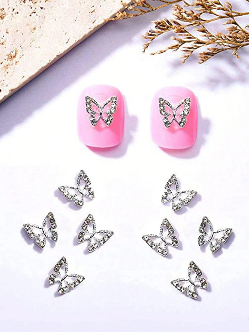 SHEIN 10 piezas Decoración de arte de uñas con diseño de mariposa 3D - Quierox - Tienda Online