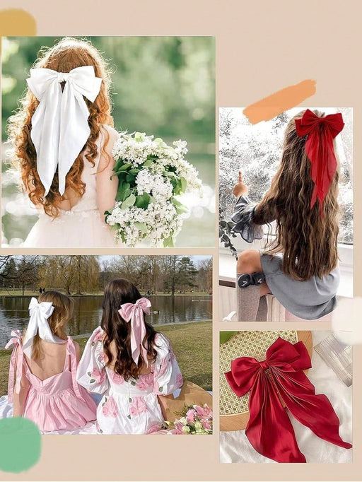 SHEIN 10 piezas Pasadores de pelo con lazo de color aleatorio - Quierox - Tienda Online