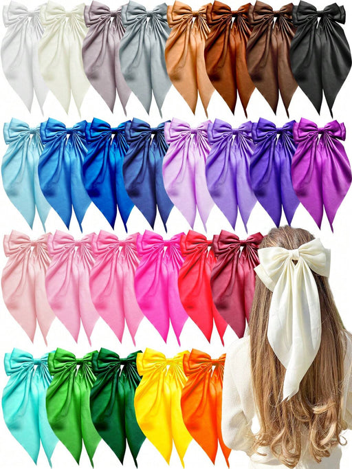 SHEIN 10 piezas Pasadores de pelo con lazo de color aleatorio - Quierox - Tienda Online