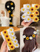 SHEIN 10 pinzas para el cabello con forma de girasol, horquillas estilo coreano - Quierox - Tienda Online