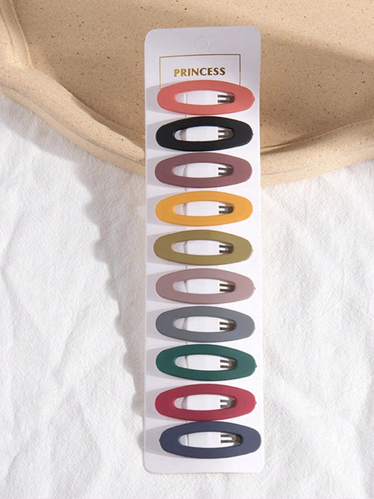 Shein 10 pinzas para el cabello multicolor para niñas, accesorios básicos y versátiles para el cabello - Quierox - Tienda Online