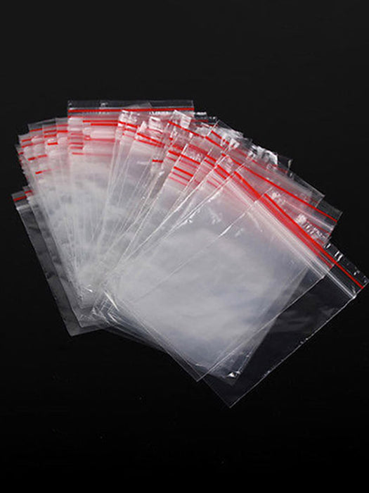 Shein 100 bolsas de plástico transparente autosellables y gruesas para envasar y sellar alimentos, dulces y té - Quierox - Tienda Online