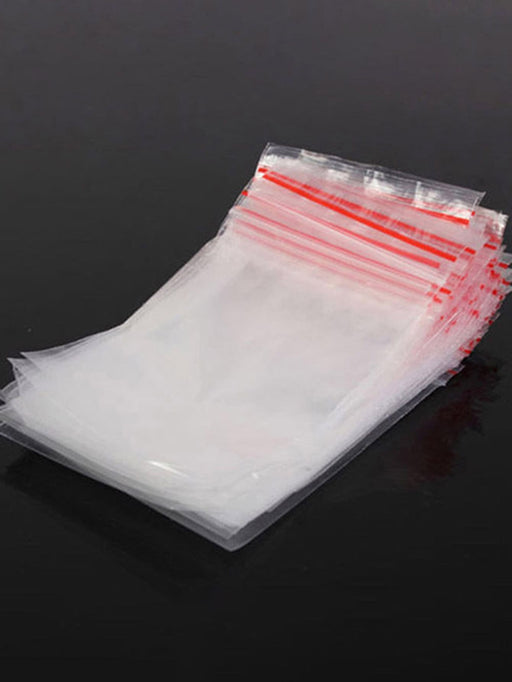 Shein 100 bolsas de plástico transparente autosellables y gruesas para envasar y sellar alimentos, dulces y té - Quierox - Tienda Online