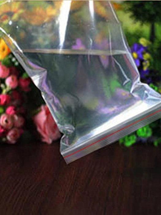 Shein 100 bolsas de plástico transparente autosellables y gruesas para envasar y sellar alimentos, dulces y té - Quierox - Tienda Online