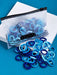 SHEIN 100 coleteros azules con flores para niñas - Quierox - Tienda Online