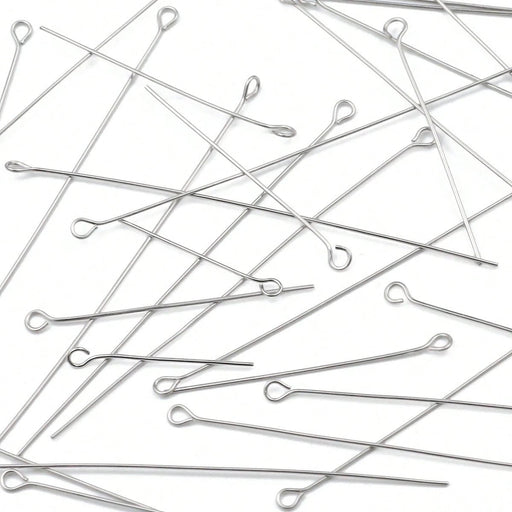 SHEIN 100 Piezas De 20Mm Alfileres De Cabeza De Nueve Caracteres De Acero Inoxidable - Quierox - Tienda Online