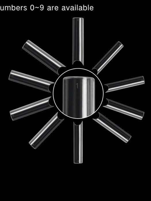 Shein 100 piezas de uñas postizas en forma de ataúd transparente largo extra para salones - Quierox - Tienda Online