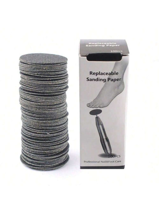 Shein 100 piezas/Caja Papel de lija de 25mm con eje de metal 80 - Quierox - Tienda Online