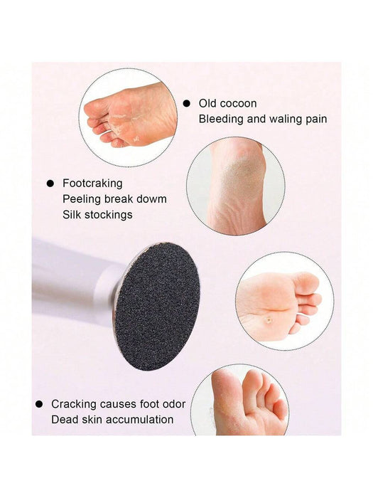 Shein 100 piezas/Caja Papel de lija de 25mm con eje de metal 80 - Quierox - Tienda Online