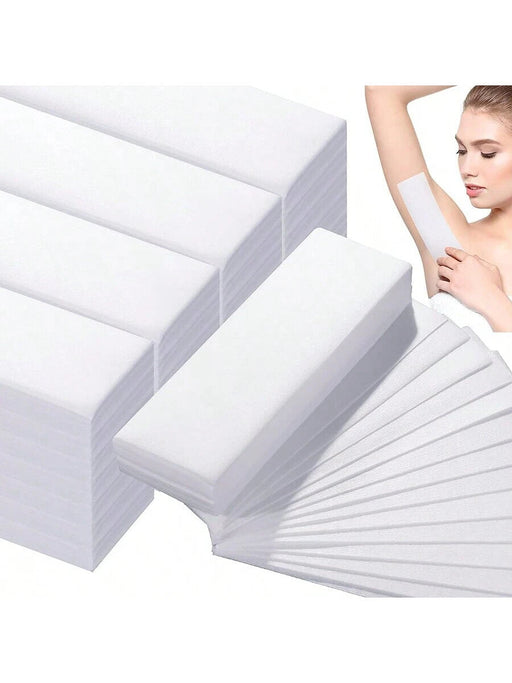 Shein 100 tiras de cera para cejas, papel depilatorio para salón - Quierox - Tienda Online