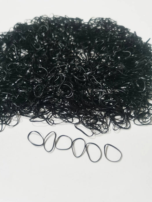 Shein 1000 piezas de bandas elásticas negras para el cabello - Quierox - Tienda Online