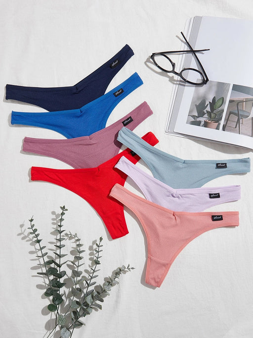SHEIN 10pcs de Tangas multicolores para mujer - Quierox - Tienda Online