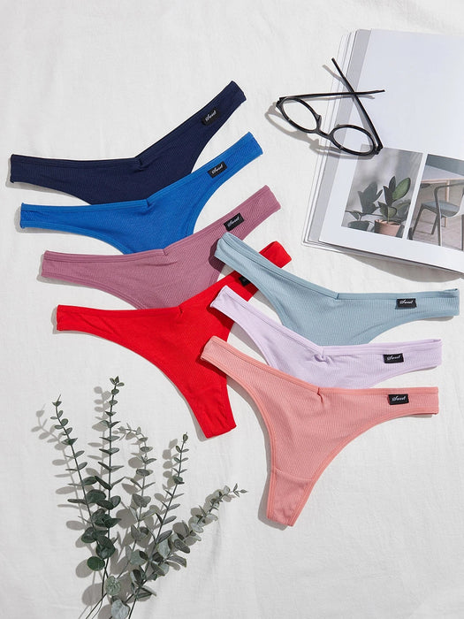 SHEIN 10pcs de Tangas multicolores para mujer - Quierox - Tienda Online