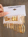 Shein 11 pares de pendientes de aro con diseño retorcido y decoración - Quierox - Tienda Online