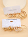 Shein 11 pares de pendientes de aro con diseño retorcido y decoración - Quierox - Tienda Online