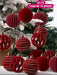Shein 12 bolas navideñas de terciopelo para colgar en el árbol, ideales para fiestas, hogar - Quierox - Tienda Online