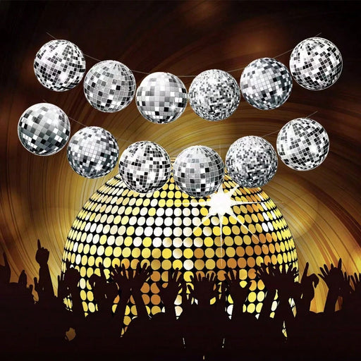 SHEIN 12 piezas Decoraciones de fiesta con tema de discoteca - Quierox - Tienda Online