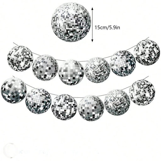 SHEIN 12 piezas Decoraciones de fiesta con tema de discoteca - Quierox - Tienda Online