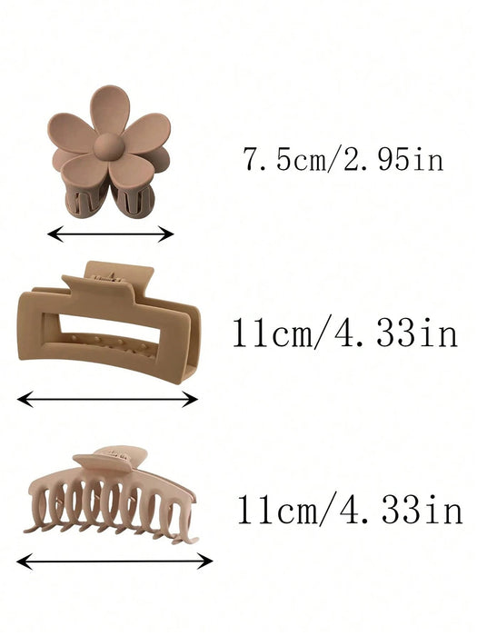 SHEIN 12 pinzas de plástico minimalistas para el pelo para mujer con diseño de flores - Quierox - Tienda Online