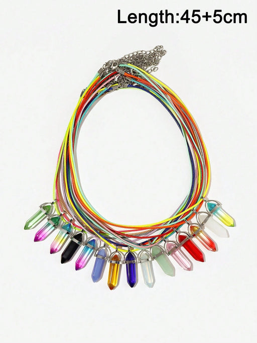 SHEIN 15 piezas/set Collar de moda colgante geométrico para mujeres - Quierox - Tienda Online