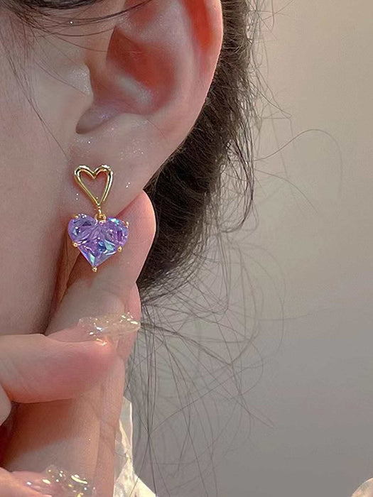 Shein 17KM 3 piezas de pendientes y collar con colgante de amor - Quierox - Tienda Online