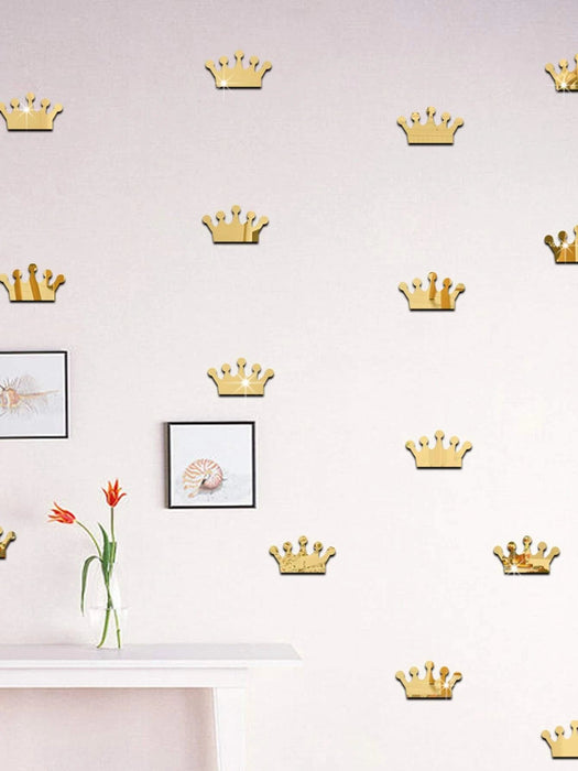 Shein 18 piezas Pegatina de pared de espejo corona - Quierox - Tienda Online