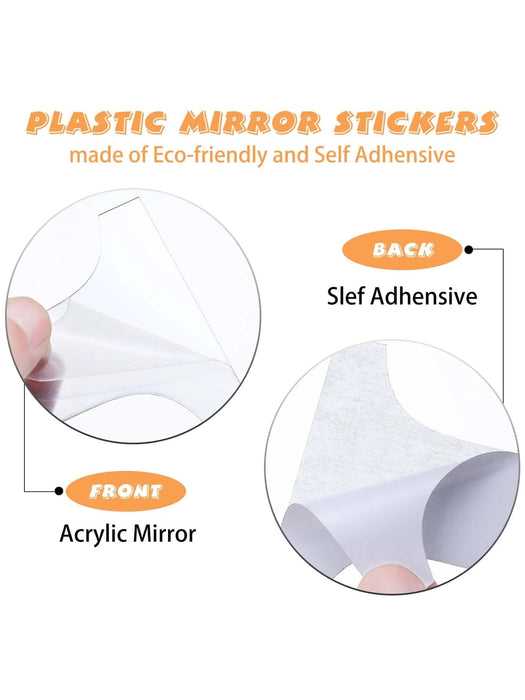 Shein 18 piezas Pegatina de pared de espejo corona - Quierox - Tienda Online