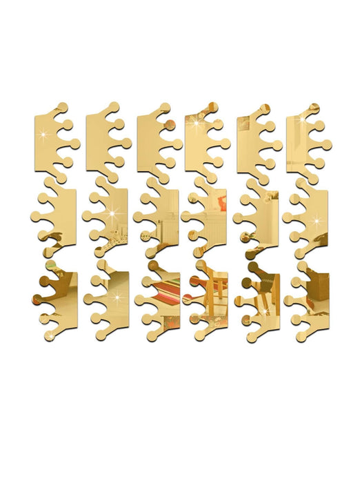 Shein 18 piezas Pegatina de pared de espejo corona - Quierox - Tienda Online