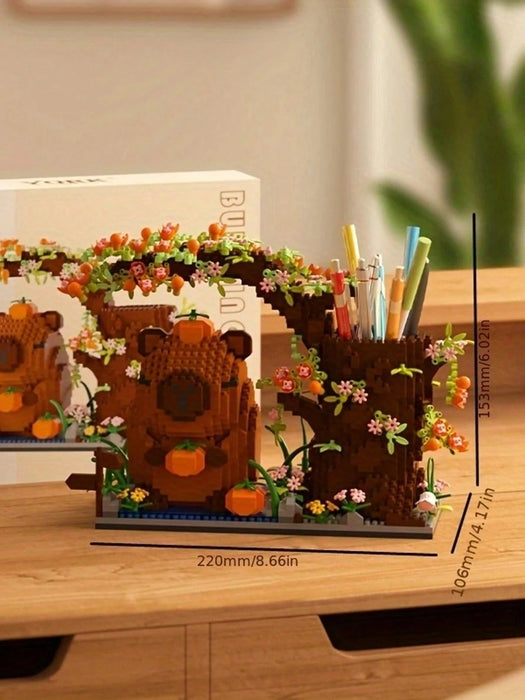 Shein 1880 piezas de bloques de construcción Capybara, mini juguetes de ensamblaje de partículas - Quierox - Tienda Online
