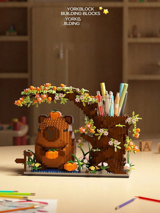 Shein 1880 piezas de bloques de construcción Capybara, mini juguetes de ensamblaje de partículas - Quierox - Tienda Online