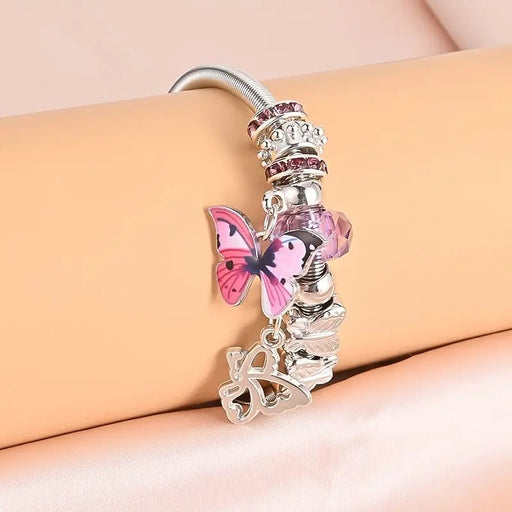 SHEIN 1pc Pulsera DIY Elástica de Acero Inoxidable con Colgante - Quierox - Tienda Online