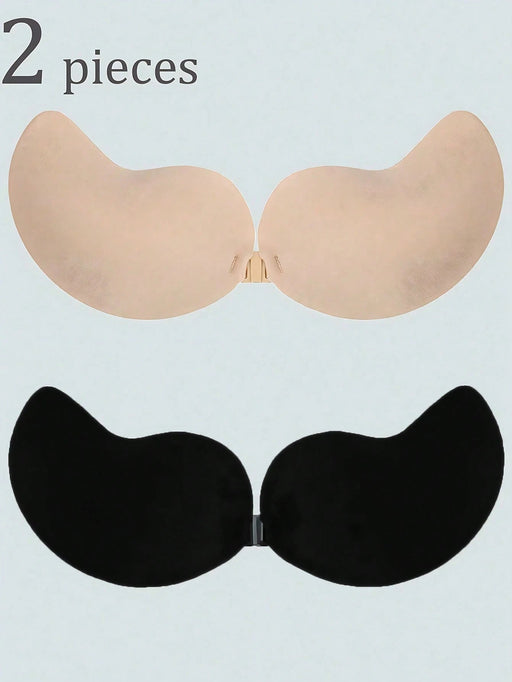 Shein 2 almohadillas de silicona multicolor con forma de mango para realzar el busto - Quierox - Tienda Online