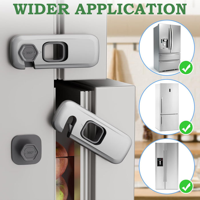 Shein 2 cerraduras para refrigerador, fáciles de instalar para niños, sin necesidad de herramientas ni taladros - Quierox - Tienda Online
