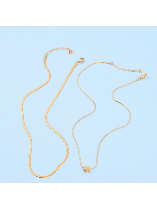 Shein 2 colgantes de acero inoxidable pulido en forma de estrella con perforación - Quierox - Tienda Online