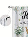 Shein 2 cortinas de cocina con estampado de plantas, sin agujeros 105x230cm - Quierox - Tienda Online