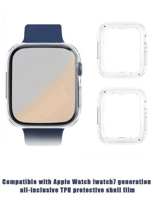 Shein 2 Estuche transparente de protección completa TPU compatible con Apple Watch Series 7 40mm - Quierox - Tienda Online