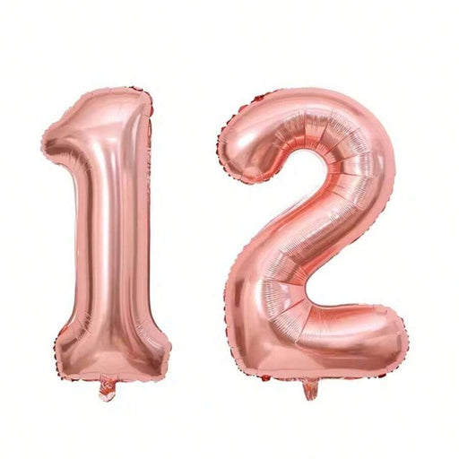 SHEIN 2 globos de 32 pulgadas (81 cm) para cumpleaños de 12 - Quierox - Tienda Online