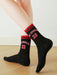 SHEIN 2 pares de calcetines de mujer con estampado de letras para uso diario. - Quierox - Tienda Online