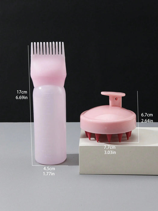 Shein 2 piezas, 1 pieza Botella de limpieza en seco con escala dentada - Quierox - Tienda Online
