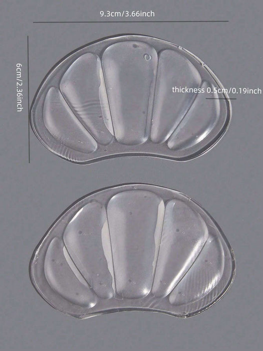 SHEIN 2 piezas Almohadilla de silicona transparente para talón - Quierox - Tienda Online