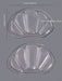 SHEIN 2 piezas Almohadilla de silicona transparente para talón - Quierox - Tienda Online