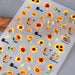 Shein 2 Piezas Calcomanías De Arte De Uñas Con Diseño De Girasol, Flores Amarillas - Quierox - Tienda Online