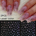 SHEIN 2 Piezas de Calcomanías Láser Starburst para Uñas - Quierox - Tienda Online