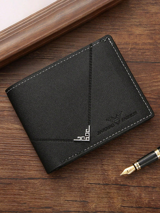 Shein 2 piezas de Cartera corta de cuero sintético para hombre negra y marron - Quierox - Tienda Online