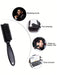 Shein 2 piezas de cepillo de peluquería negro y cepillo suave de afeitar con mango de ABS negro - Quierox - Tienda Online