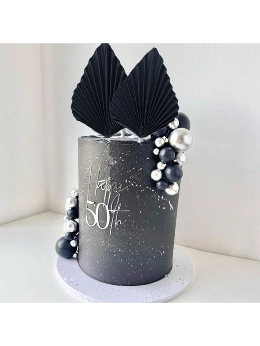 Shein 2 piezas de decoración para tartas de cumpleaños con forma de hoja, para Navidad, Día de la Madre y graduación - Quierox - Tienda Online