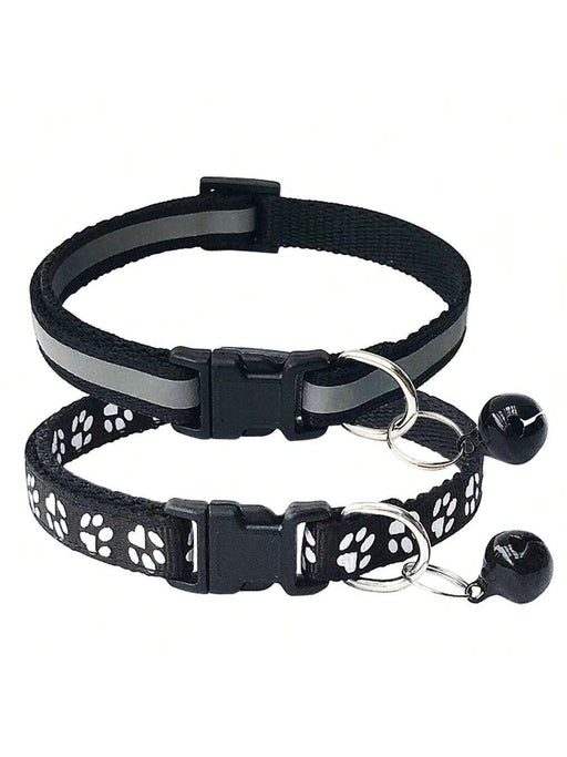 SHEIN 2 Piezas Etiqueta Reflectante Con Huella De Gato En Negro - Quierox - Tienda Online