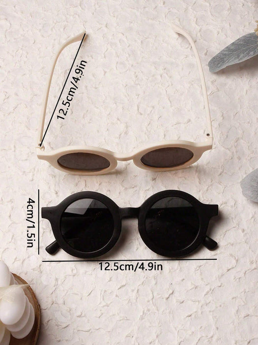 Shein 2 piezas Gafas de moda redondas de moda unisex para bebé - Quierox - Tienda Online