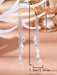 Shein 2 piezas Pendientes largos con diseño de cristal - Quierox - Tienda Online