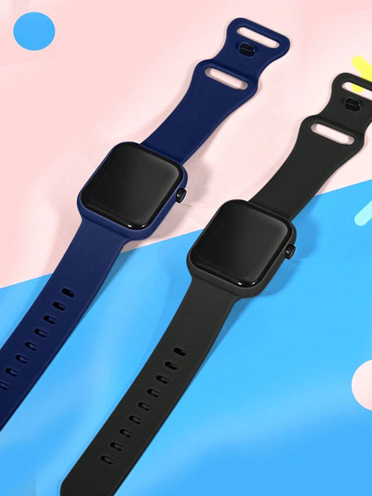 SHEIN 2 piezas Reloj electrónico deportivo de TPU con diseño - Quierox - Tienda Online